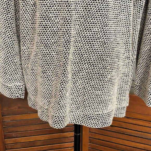 Marine Layer Birdseye Knit Blazer Black White Contrast Size Large - Picture 9 of 16